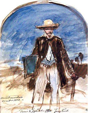 Self-portrait – I. B. Jongkind 1850